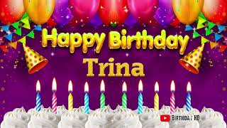 Trina Happy birthday To You - Happy Birthday song name Trina 🎁
