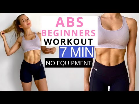 7 MIN ABS WORKOUT AT HOME FOR BEGINNERS | No Equipment