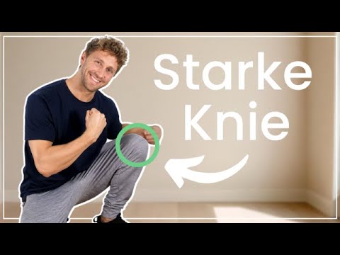 Schmerzfreies und bewegliches Knie?  Kniegelenke stabilisieren | Muskeln aufbauen | 8 MIN