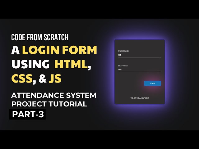 Creating a Student Attendance Management System: Designing the Login ...