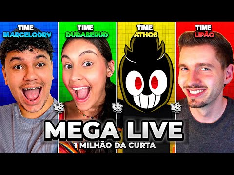MEGA LIVE de 1 MILHÃO da CURTA!