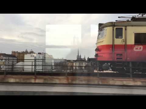 Jízda vlakem Plzní 31.12.2015