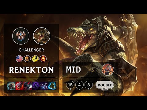 Renekton Mid vs Qiyana - NA Challenger Patch 10.18
