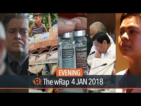 Dengvaxia sale suspended, Marina chief fired, Trump...