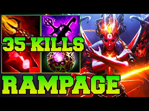 Rampage + 35 Kills QOP Dota 2 Mid - Best Queen Of Pain Dota 2 Pro Gameplay Guide Build 7.37