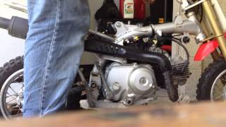 preview picture of video '2007 Honda CRF50, first start after 3 years.'