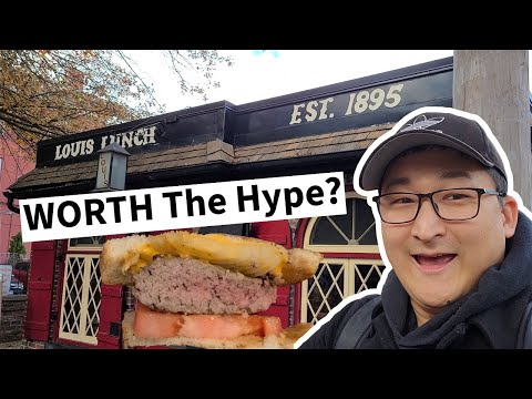 Trying the WORLD's FIRST HAMBURGER! Is Louis' Lunch Worth The Hype?