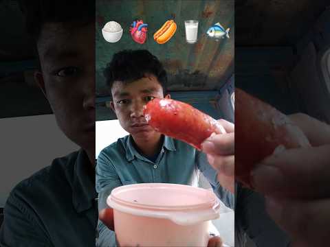 Enjoyable lunch🍚🫀🌭🥛🐟#mukbang #eating #mukbanginternational #shorts