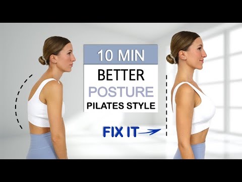 10 Min Fix Your Posture - Pilates Style | Daily Routine | Stretch & Strengthen Your Back | No Repeat