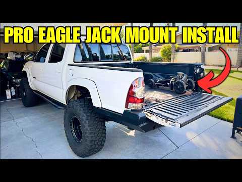 Pro Eagle Jack Mount Install Using OEM Bolt Locations In My Tacoma!!