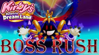 Kirby's Return to Dream Land - Arena Rush (All Boss Fights, No Damage)
