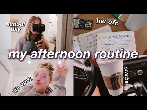 VLOG // school days in my life & my afternoon routine