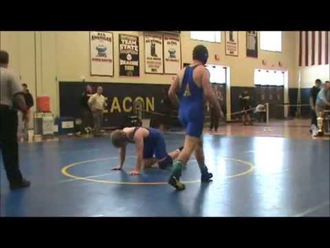 2014 Sectional Semifinals 195 lbs Evan Shlom