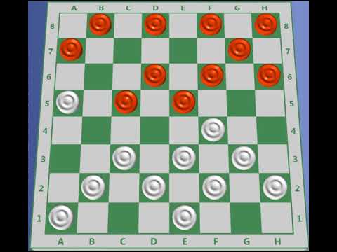 Jogo de Damas - Golpe das Brancas na Abertura Cruz 01