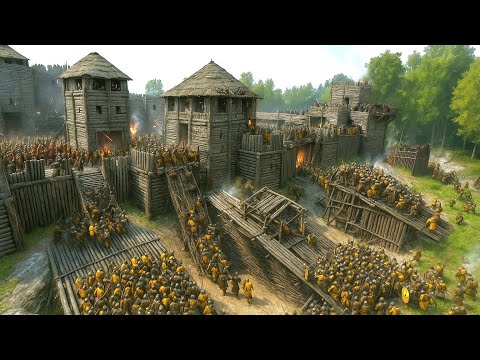 5000 Aserai vs 5000 Vlandians in the Fortress | Mount & Blade 2 Bannerlord