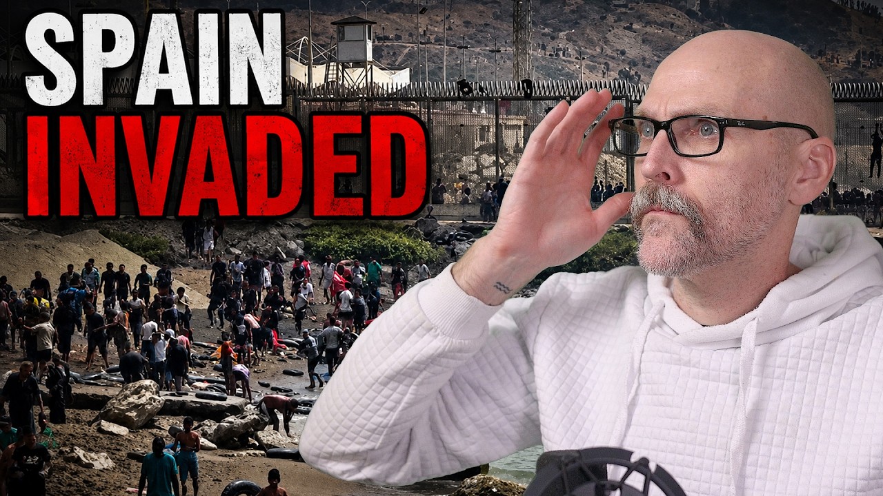 🚨BREAKING🚨SPAIN IS OVER RUN. MASSIVE MIGRANT INVASION FROM MOROCOO. MILITARY DEPLOYED. COPS HELPLESS