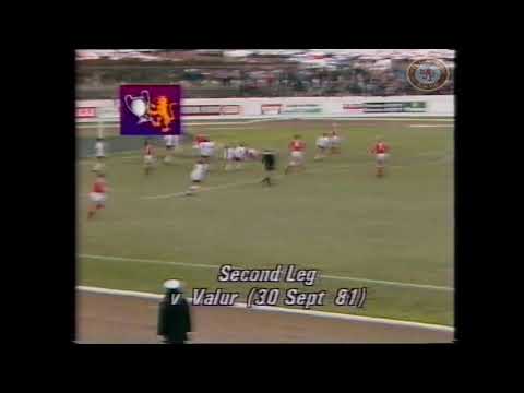 Valur 0 Aston  Villa 2 - European Cup 1st Rd 2nd Leg - 30th Sept 1981