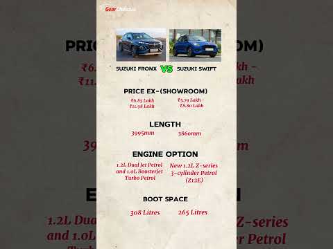 Fronx vs Swift Which Suzuki Gives More Value for Money | Full Comparison