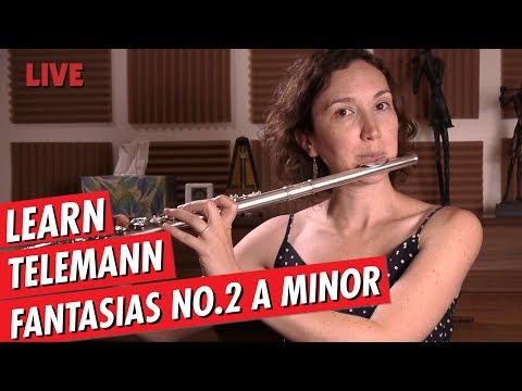 Just Practicing with Amelie | TELEMANN Fantasie No.2 A Minor