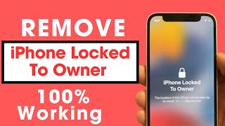 iPhone Locked To Owner Remove 100% Without Computer|iCloud Activation Lock Fixed ✅ 2024✅