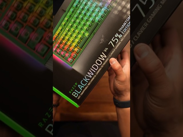 Vídeo relacionado con Razer BlackWidow V4 75% Phantom Green Edition - Teclado mecánico para Juegos Intercambiable en Caliente (táctiles Naranjas, Rodillo, 2 Botones dedicados) Diseño US | Phantom Green