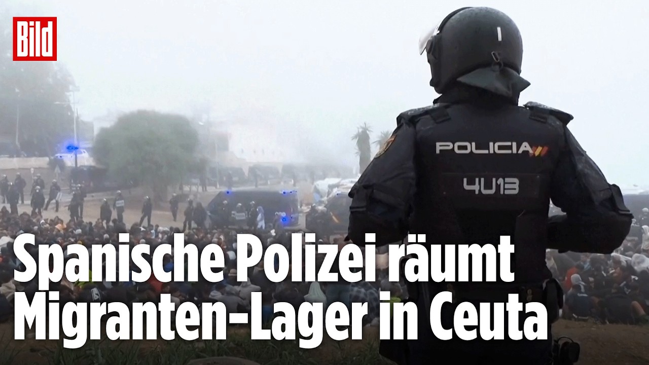 CEUTA: 3.500 Migranten müssen vor Königs-Besuch das Lager verlassen