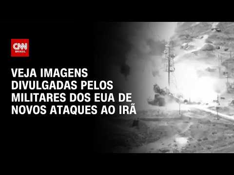 Militares dos EUA divulgam imagens de novos ataques ao Irã; veja | CNN BRASIL
