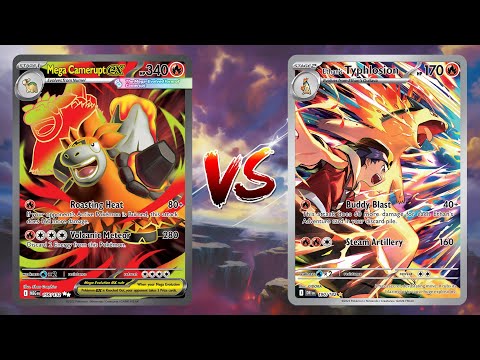 Pokemon TCG Live Mega Camerupt EX Volcanion EX VS Ethan's Ho-Oh EX Magcargo!!