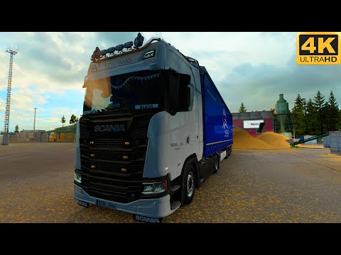 [G29] ETS2 (4K 60FPS) | SCANIA S580 V8 | PORI 🇫🇮 - PÄRNU 🇪🇪 | NIGHT DRIVE