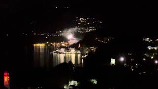 Fireworks over Bellagio, Italy from Hotel Borgo Le Terrazze