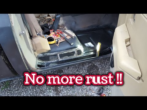 Repairing a rotted floor in a Chevy square body truck