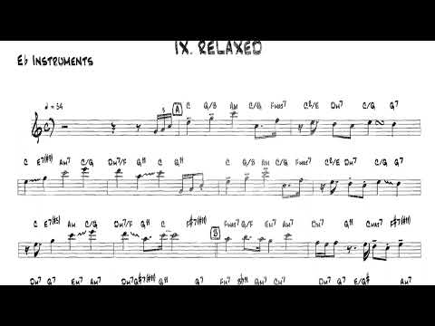IX. RELAX  - Bob Mintzer: 14 Blues & Funk Etudes - For Eb