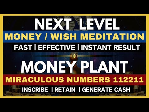 Money Plant Miraculous Numbers 112211 | Next Level  Money / Wish Meditation | Download Will Not Work