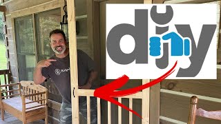HOW TO Install a Screen Door | Easy Step by Step DIY Instructions | Log Cabin Wooden Screen Doors