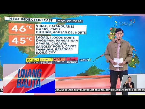 Weather update as of 7:26 AM (May 22, 2024) Unang Balita