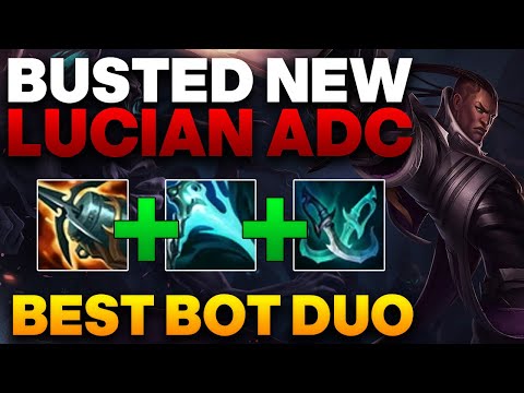 THIS IS ONE OF THE MOST BUSTED BOT LANE DUOS - Lucian ADC Gameplay | Unranked to Master #13
