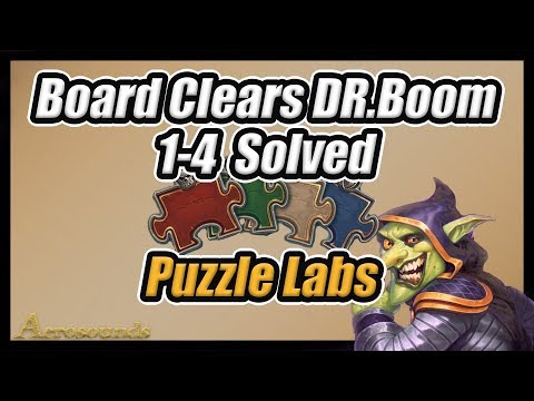 Puzzle Labs Dr Boom Board Clear Challenges 1-4 Solved!