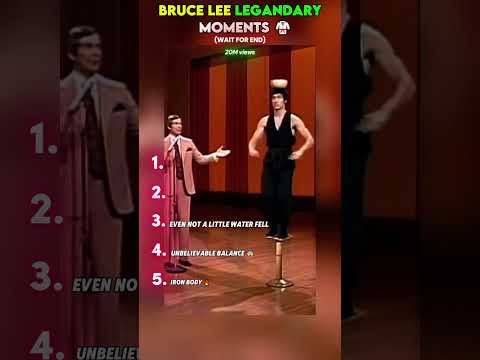 Legendary Bruce Lee Moments — Ranked! 💀🥋#BruceLee #LegendaryMoments #MartialArtsLegend #Shorts