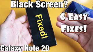 Galaxy Note 20: Black Screen or Won