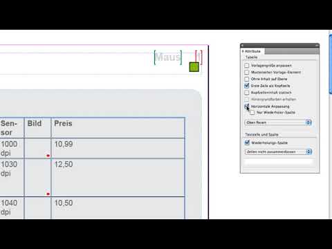 [oldies]Xactuell Cockpit InDesign Database Publishing - Tabellen