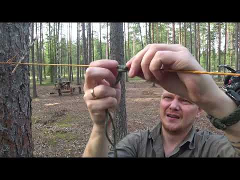 Три простых узла для легкой установки тента