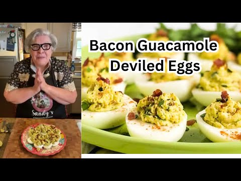 Bacon Guacamole Deviled Eggs
