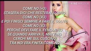 Baby K - Come No (Testo Lyrics con Audio)