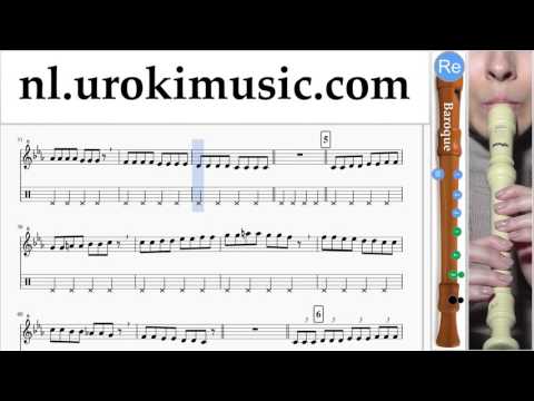 Blokfluit B. Leren Spelen Pharrell Williams - Happy Blokfluitles Deel#1 Studie Klasse Muzieknoten