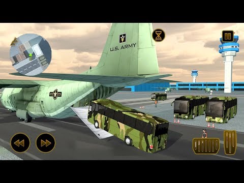 Cargo Plane Army Coach Bus Simulator (by Real Games Studio) Android Gameplay [HD]
