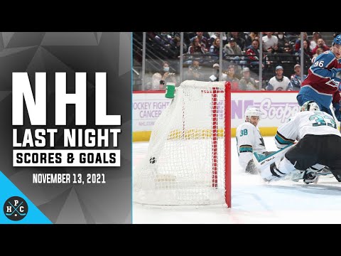 NHL Last Night: All 90 Goals and Scores on November 13, 2021