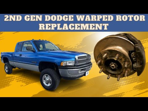 How to replace a brake rotor on a 2nd gen Dodge Ram 2500/ 3500 years 1994-2002