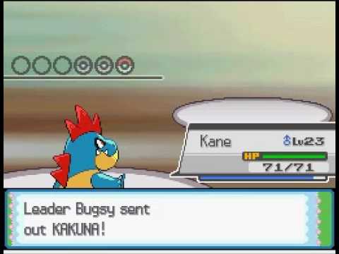 [Pokemon HeartGold Soulsilver] Versus Gym Leader Bugsy First Time.