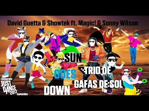 David Guetta & Showtek - Sun Goes Down ft. Magic! & Sonny Wilson - Mashup (trio de gafas de sol)