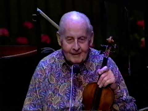 Stephane Grappelli. 80th Birthday Concert. Barbican Hall, London. 1988.